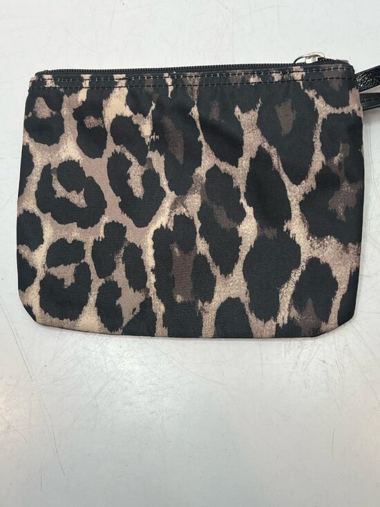 Coach Handbags - Coach Cosmetic Pouch Bag Women's Brown Leopard Print Top-Zip Closure F77442